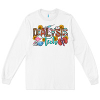 White dialysis tech Long Sleeve Tee - OliviaCreatesArt