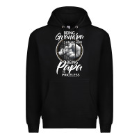 Black being grandpa is an honor being papa is priceless, gift dad Premium Hoodie - longCreatives