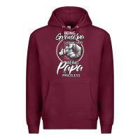 Burgundy being grandpa is an honor being papa is priceless, gift dad Premium Hoodie - longCreatives