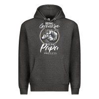 Charcoal Heather being grandpa is an honor being papa is priceless, gift dad Premium Hoodie - longCreatives