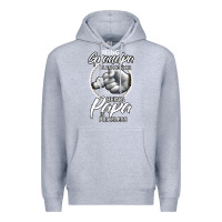 Heather Grey being grandpa is an honor being papa is priceless, gift dad Premium Hoodie - longCreatives