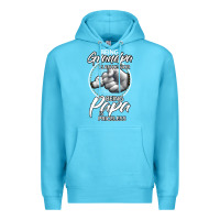 Ocean Blue being grandpa is an honor being papa is priceless, gift dad Premium Hoodie - longCreatives
