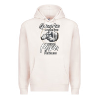 Pale Pink being grandpa is an honor being papa is priceless, gift dad Premium Hoodie - longCreatives