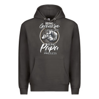 Smoke being grandpa is an honor being papa is priceless, gift dad Premium Hoodie - longCreatives