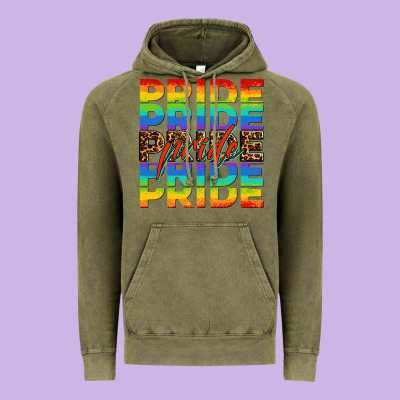 Pride Pride Pride Vintage Hoodie Designed By Oliviacreatesart