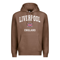 Chestnut Liverpool England Vintage Athletic Sports Design Premium Hoodie - longCreatives