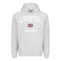 Dove Grey Liverpool England Vintage Athletic Sports Design Premium Hoodie - longCreatives