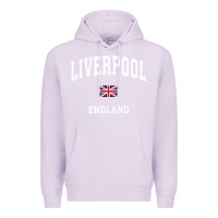 Lilac Liverpool England Vintage Athletic Sports Design Premium Hoodie - longCreatives