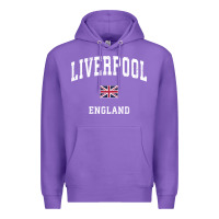 Purple Liverpool England Vintage Athletic Sports Design Premium Hoodie - longCreatives