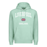 Seafoam Liverpool England Vintage Athletic Sports Design Premium Hoodie - longCreatives