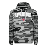 Slate Camo Liverpool England Vintage Athletic Sports Design Premium Hoodie - longCreatives