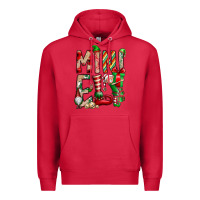 Cardinal Mini Elf Premium Hoodie - CowhideDigitalArt