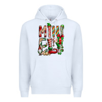 White Mini Elf Premium Hoodie - CowhideDigitalArt