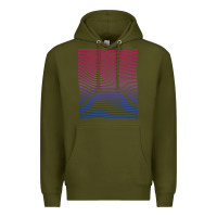 Army Green Bisexual Pride Subtle Bi Premium Hoodie - longCreatives