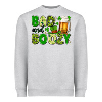 Heather Grey bad and boozy Heavyweight Sweatshirt - Artiststas
