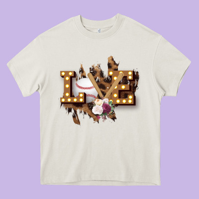 Love Softball Heavy Core Tee Designed By Bettercallsaul