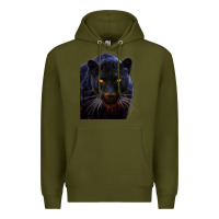 Army Green Black Panther, Big Cat T Premium Hoodie - longCreatives