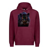 Burgundy Black Panther, Big Cat T Premium Hoodie - longCreatives