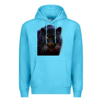 Ocean Blue Black Panther, Big Cat T Premium Hoodie - longCreatives