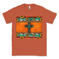 Copper sunflowers cross aztec pattern Classic Tee - Jasminsmagicworld