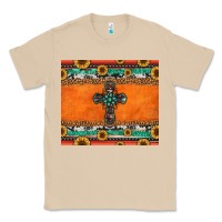 Mushroom sunflowers cross aztec pattern Classic Tee - Jasminsmagicworld