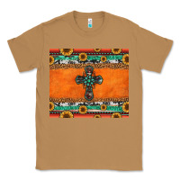 Toasted Coconut sunflowers cross aztec pattern Classic Tee - Jasminsmagicworld