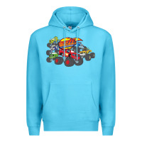 Ocean Blue Blaze and the Monster Machines and Friends Premium Hoodie - longCreatives