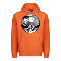 Carrot M.C. Escher Spherical Self Portrait Premium Hoodie - longCreatives