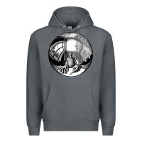 Rock M.C. Escher Spherical Self Portrait Premium Hoodie - longCreatives