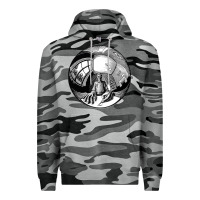 Slate Camo M.C. Escher Spherical Self Portrait Premium Hoodie - longCreatives