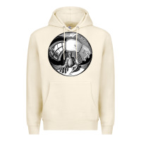 Tofu M.C. Escher Spherical Self Portrait Premium Hoodie - longCreatives