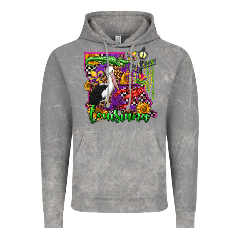 Louisiana Vintage Hoodie by OliviaCreatesArt | Teevron