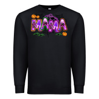 Black halloween mama Premium Sweatshirt - AdoDesignShop