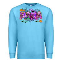 Ocean Blue halloween mama Premium Sweatshirt - AdoDesignShop