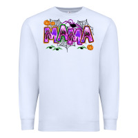 White halloween mama Premium Sweatshirt - AdoDesignShop