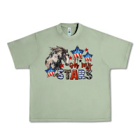 Oil Green Oh my stars horse 4th of july Urban Heavy Tee - CowGirlArtShop