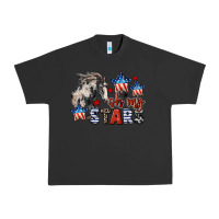 Pigment Black Oh my stars horse 4th of july Urban Heavy Tee - CowGirlArtShop
