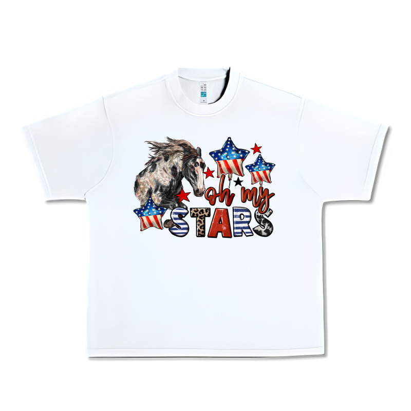 Oh My Stars Horse 4th Of July Urban Heavy Tee by CowGirlArtShop | Teevron