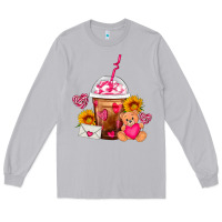 Moon Dust Valentines Day Frappe Coffee Long Sleeve Tee - FaDigitalArtStudio