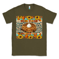 Army Green Thick thighs pumpkin pies Classic Tee - Artiststas