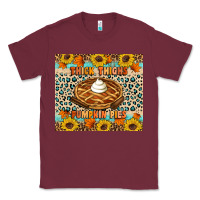 Burgundy Thick thighs pumpkin pies Classic Tee - Artiststas