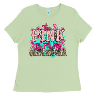 Matcha The pink is for my Grandma Cancer Awareness Ladies Tee - HowdyJamesFarm