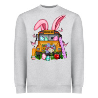 Heather Grey school bus easter Heavyweight Sweatshirt - Artiststas