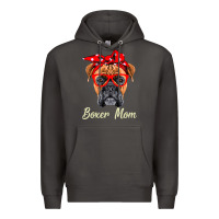 Smoke Boxer Mom Dogs  Mothers Day Dog Lovers Gifts For Women Premium Hoodie - longCreatives