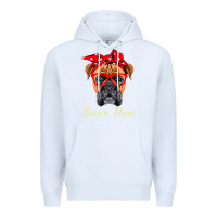 White Boxer Mom Dogs  Mothers Day Dog Lovers Gifts For Women Premium Hoodie - longCreatives