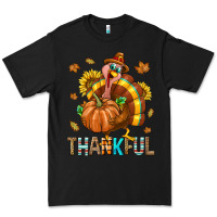 Black Thankful Turkey Premium Tee - texasbilliewilder