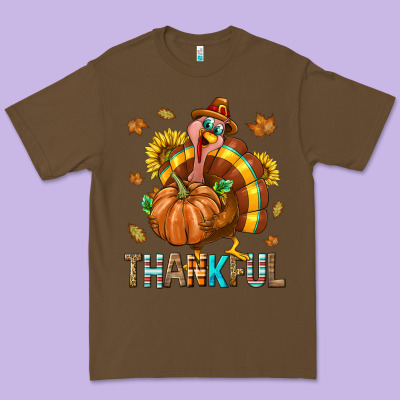 Thankful Turkey Premium Tee Designed By Texasbilliewilder