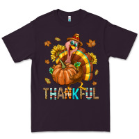 Plum Thankful Turkey Premium Tee - texasbilliewilder