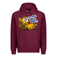 Burgundy Kids The Stinky and Dirty Show  It's Fun Being Dirty Premium Hoodie - longCreatives