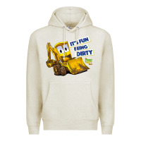Oatmeal Heather Kids The Stinky and Dirty Show  It's Fun Being Dirty Premium Hoodie - longCreatives